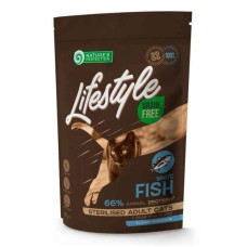 Nature's Protection Lifestyle Cat Adult Grain Free Sterilised White Fish Беззерновой сухой корм для стерилизованых кошек с белой рыбой