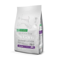 Nature's Protection Junior Superior Care White Coat Grain Free Salmon All Breeds Беззерновой корм для щенков всех пород с белой шерстью с лососем