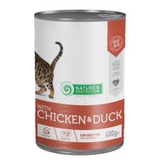 Nature‘s Protection Cat Adult Sterilised Chicken & Duck Консервы для стерилизованных кошек с курицей и уткой