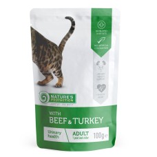 Nature's Protection Cat Adult Urinary Beef & Turkey Консервы для взрослых кошек для поддержки мочевыводящей системы с говядиной и индейкой