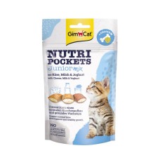GimCat Nutri Pockets Junior mix with Cheese, Milk & Yoghurt Лакомства для котят сыр с молоком и йогуртом