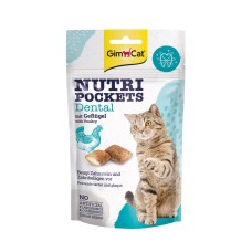 GimCat Nutri Pockets Dental with Poultry Лакомства для кошек с домашней птицей