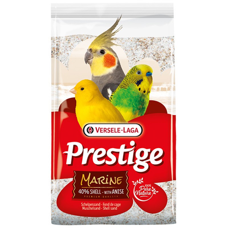 Versele Laga Prestige Marine Песок из морских раковин для птиц