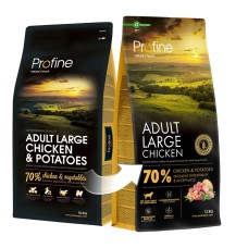 Profine Dog Adult Large Chicken and Potatoes Сухой корм для взрослых собак крупных пород с курицей и картофелем