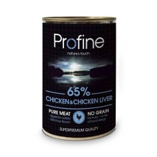 Profine Dog Chicken and Chicken Liver Консервы для взрослых собак с курицей и печенью