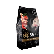 Savory Dog Adult All Breeds Fresh Duck with Rabbit Сухой корм для взрослых собак всех пород со свежим мясом утки и кроликом