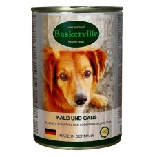 Baskerville Super Premium Консерви для дорослих собак з телятиною та м'ясом гусака