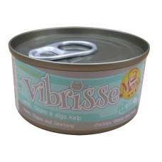 Vibrisse Adult Menu Chicken Tilapia & Seaweed Консервы для взрослых кошек с курицей тилапией и морскими водорослями в банке