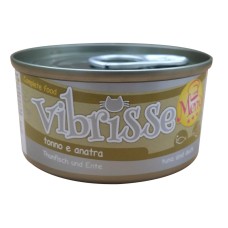 Vibrisse Adult Menu Tuna & Duck Консервы для взрослых кошек с тунцом и уткой в соусе в банке