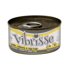 Vibrisse Adult Chicken with Salmon and Kelp Консервы для взрослых кошек с курицей лососем и водорослями в банке