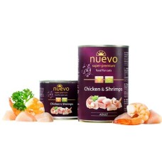 Nuevo Adult Chicken & Shrimps Консервы для взрослых кошек с курицей и креветками