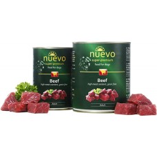 Nuevo Adult Beef Grain Free Беззерновые консервы для взрослых собак с говядиной
