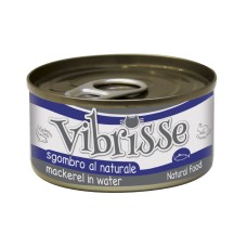 Vibrisse Adult Mackerel Консервы для взрослых кошек с макрелью в собственном соку в банке