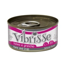 Vibrisse Adult Tuna & Crab Консервы для взрослых кошек с тунцом и крабами в банке