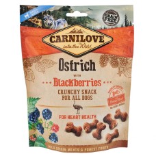 Carnilove Dog Crunchy Snack Ostrich with Blackberries Лакомства для взрослых собак со страусом и ежевикой