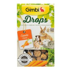 GimBi Лакомство для грызунов дропсы с морковью