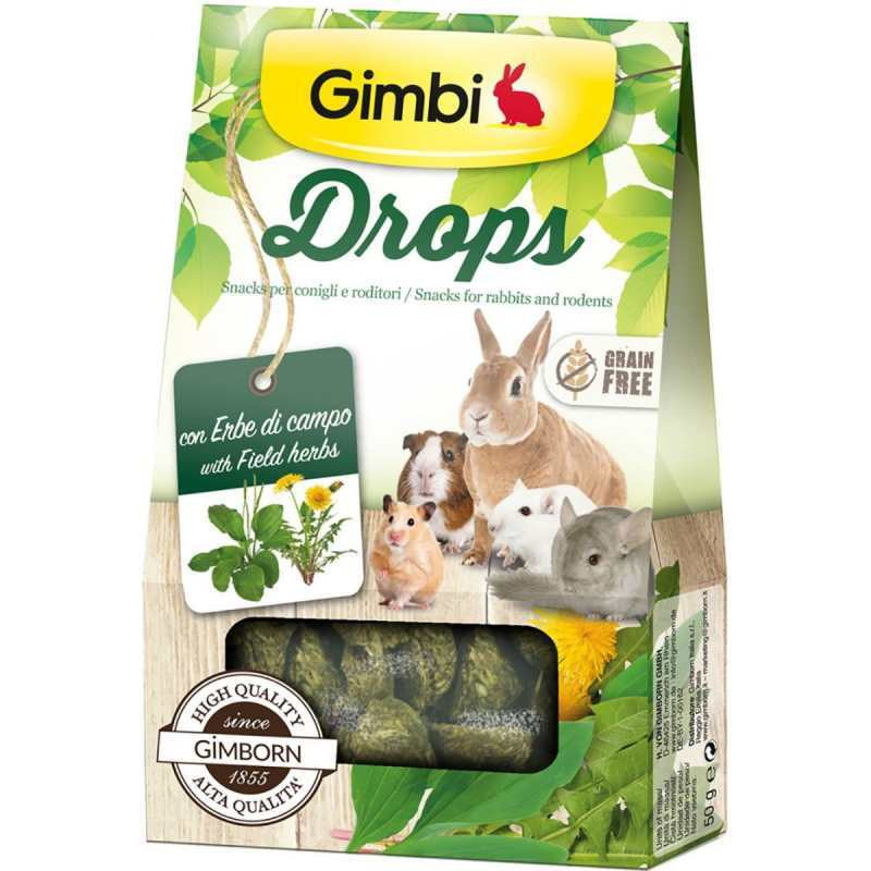 GimBi Лакомство для грызунов дропсы с травами