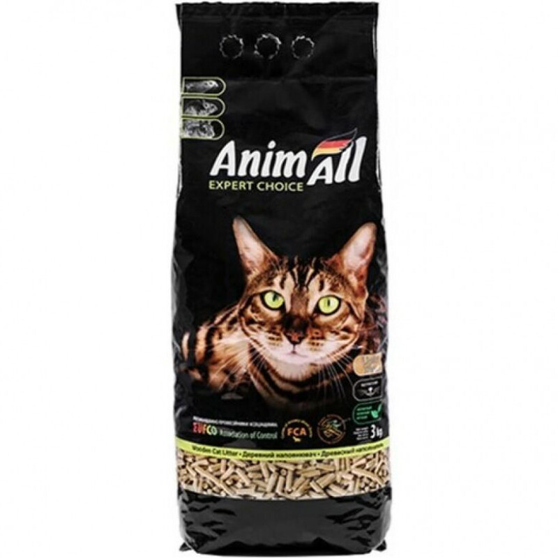 Animall Expert Choice Древесный впитывающий наполнитель