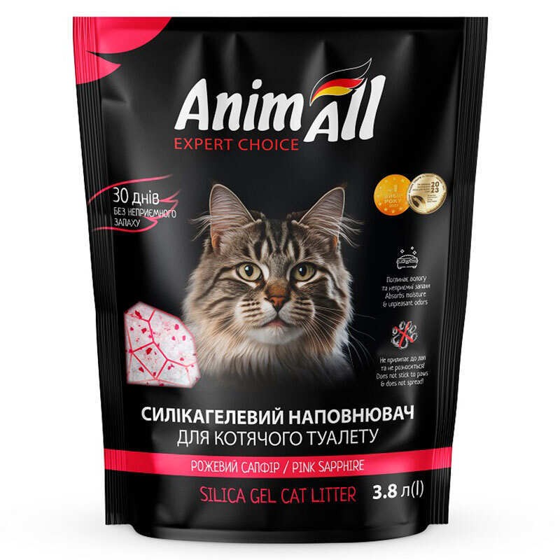 AnimAll Expert Choice Cиликагелевый наполнитель для кошачьего туалета