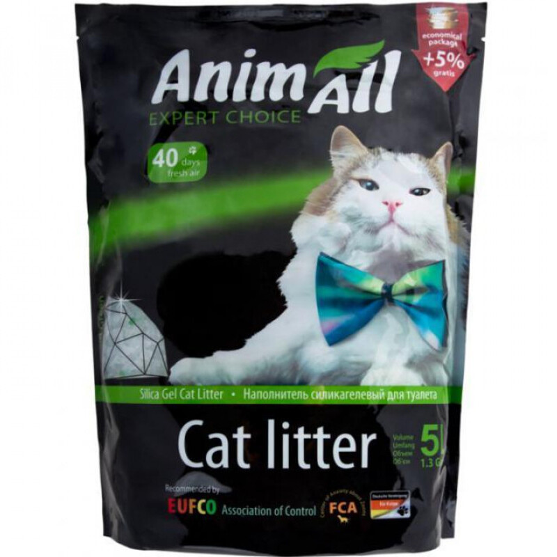 AnimAll Expert Choice Cиликагелевый наполнитель для кошачьего туалета