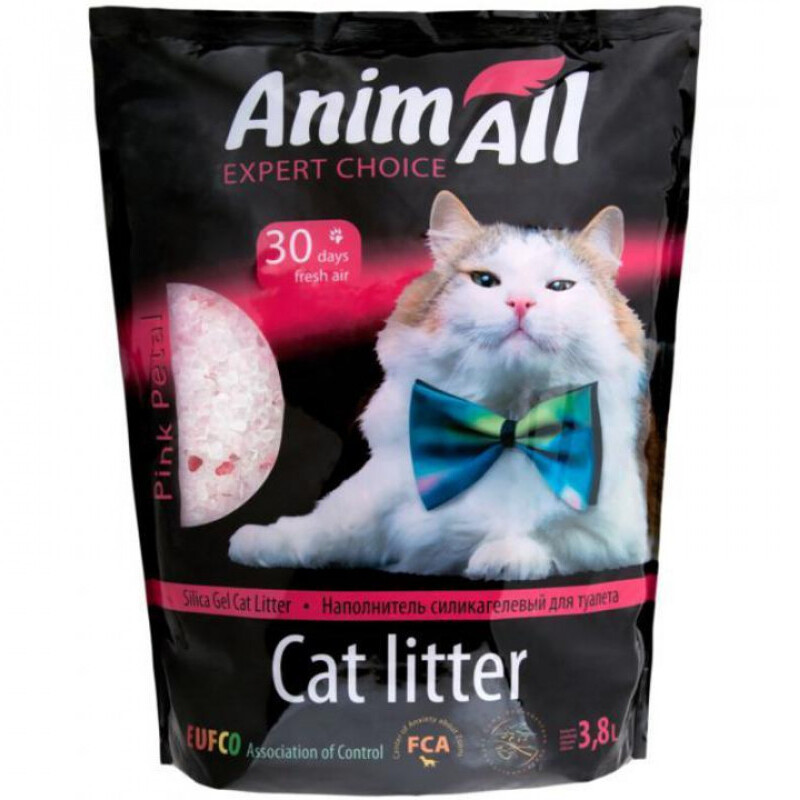 AnimAll Expert Choice Cиликагелевый наполнитель для кошачьего туалета