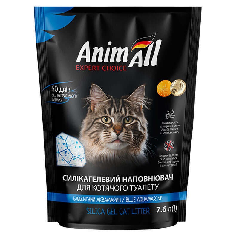 AnimAll Expert Choice Cиликагелевый наполнитель для кошачьего туалета