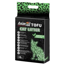 AnimAll Tofu Cat Litter Green Tea Гранулированный комкующийся наполнитель с зеленым чаем