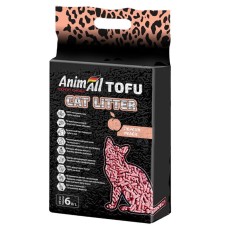 AnimAll Tofu Cat Litter Peach Гранулированный комкующийся наполнитель с персиком