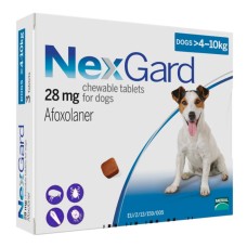 NexGard Таблетки от блох и клещей для собак от 4 кг до 10 кг