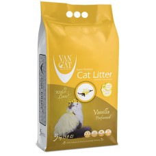 Van Cat Vanilla Perfumed Комкующийся бентонитовый наполнитель с ароматом ванили