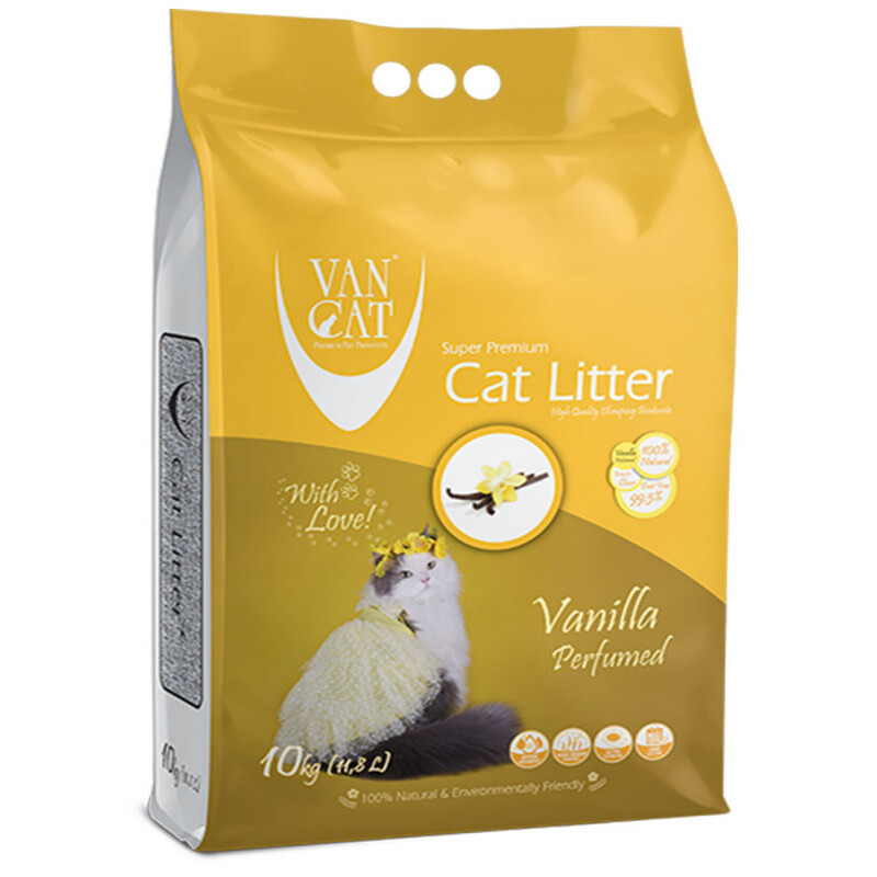 Van Cat Vanilla Perfumed Комбінований бентонітовий наповнювач з ароматом ванілі