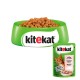 Kitekat Natural Vitality Консервы для взрослых кошек с лососем в соусе в пауче