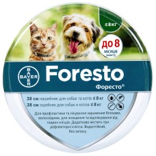Foresto Противопаразитарный ошейник от блох и клещей для кошек и мелких пород собак 38 см