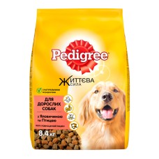 Pedigree Сухой корм для взрослых собак с говядиной и птицей