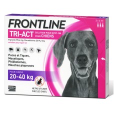 Frontline Tri-Act Краплі на холку від бліх кліщів та комарів для собак від 20 кг до 40 кг