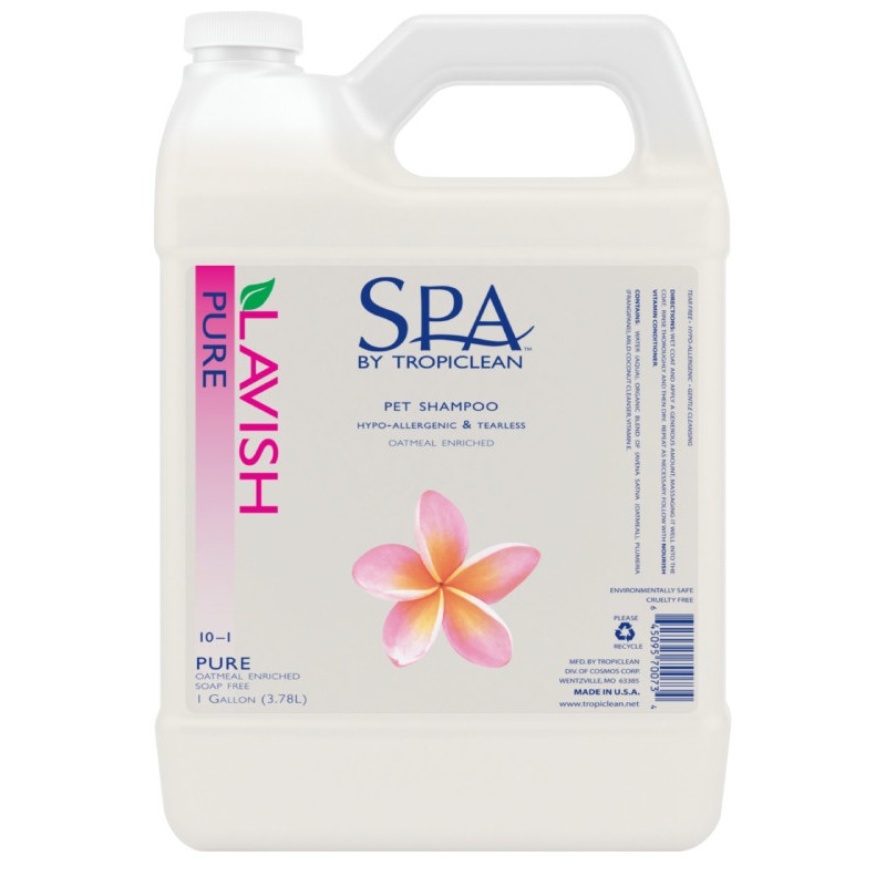 TropiClean SPA Pure Шампунь Гипоалергенный
