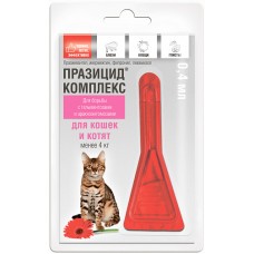 Apicenna Празицид-комплекс для котят и кошек Препарат для борьбы с гельминтозами и арахно-энтомозами