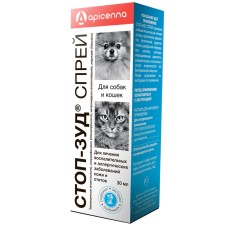 Apicenna Стоп-зуд Спрей для лечения заболеваний кожи у кошек и собак