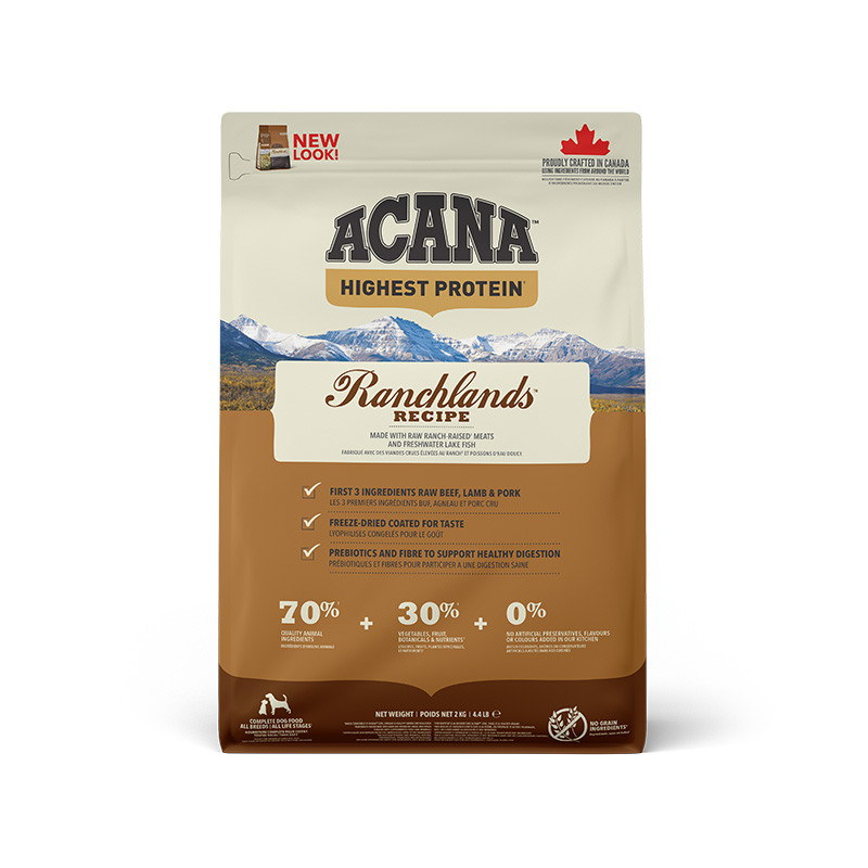 Acana Regionals Ranchlands Dog Recipe Сухой корм для собак всех пород и возрастов