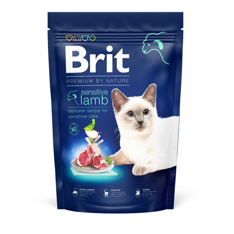 Brit Premium Cat Adult by Nature Sensitive Сухой корм для взрослых кошек с чувствительным пищеварением