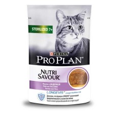 Pro Plan Nutrisavour Sterilised Senior 7+ Консервы для стерилизованных кошек старше 7 лет с индейкой