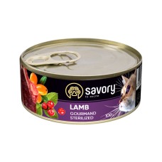 Savory Cat Adult Sterilised Lamb Консервы для взрослых стерилизованных кошек с ягненком
