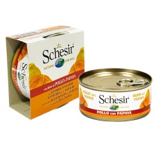 Schesir Chicken Papaya Консервы для собак с курицей и папайей в желе