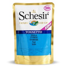 Schesir Tuna Kitten Консервы для котят с тунцом в желе (пауч)