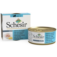 Schesir Tuna with Pineapple Консервы для кошек с тунцом и ананасом в желе (банка)