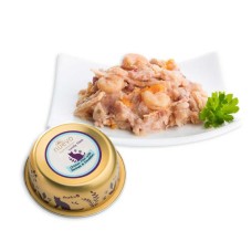 Nuevo Adult Alu-tray Консервы для взрослых кошек с куриным филе, креветками и одуванчиком