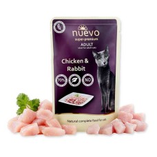 Nuevo Adult Chicken & Rabbit Консервы для взрослых кошек с курицей и кроликом