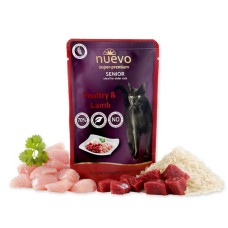 Nuevo Senior Poultry & Lamb Консервы для пожилых кошек с птицей, бараниной и рисом