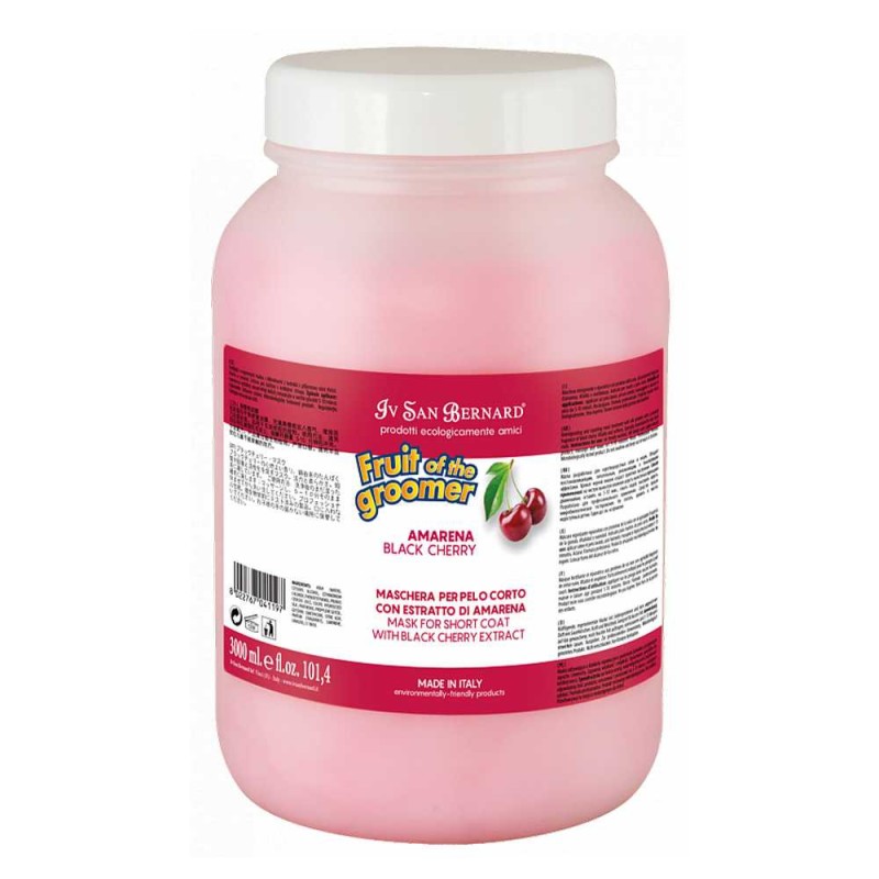 Iv San Bernard Black Cherry Маска для короткой шерсти с протеинами шелка и черной вишней