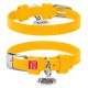 Collar Waudog Glamour Ошейник для собак кожаный желтый
